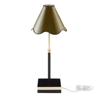 Ripple Rechargable LED Table Lamp Olive Black