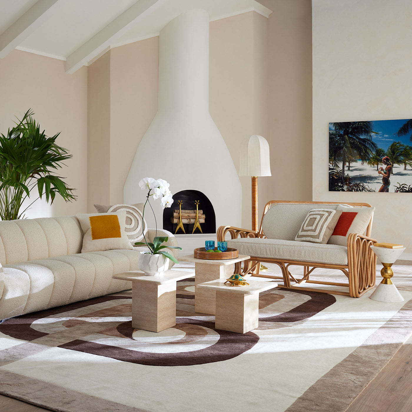 Madrid Rug with Pompidou Sectional