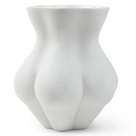 kiki's derriere vase porcelain white - styled view