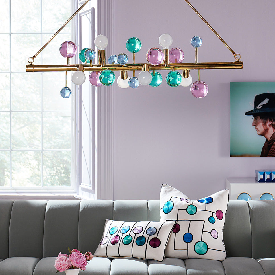 US Globo 6 Light Linear Chandelier