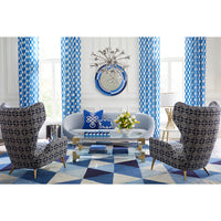 sputnik chandelier ether sofa milano wing chairs - styled view
