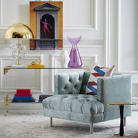 baxter t-arm chair brussels cape jacques console globo table lamp acrylic siamese cat - styled view