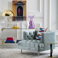 jacques console brass brass horn futura circles vase vignette - styled view
