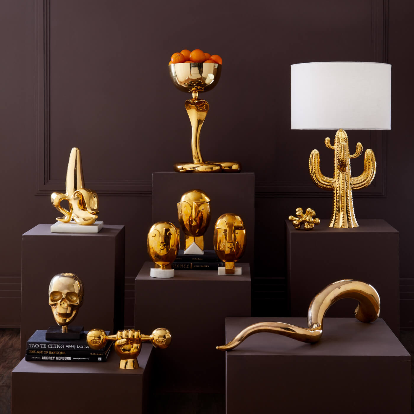 brass decor collection - styled view