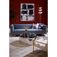 Paule Marrot Black and White Abstract Series 1 with Wright Lounge Chair
