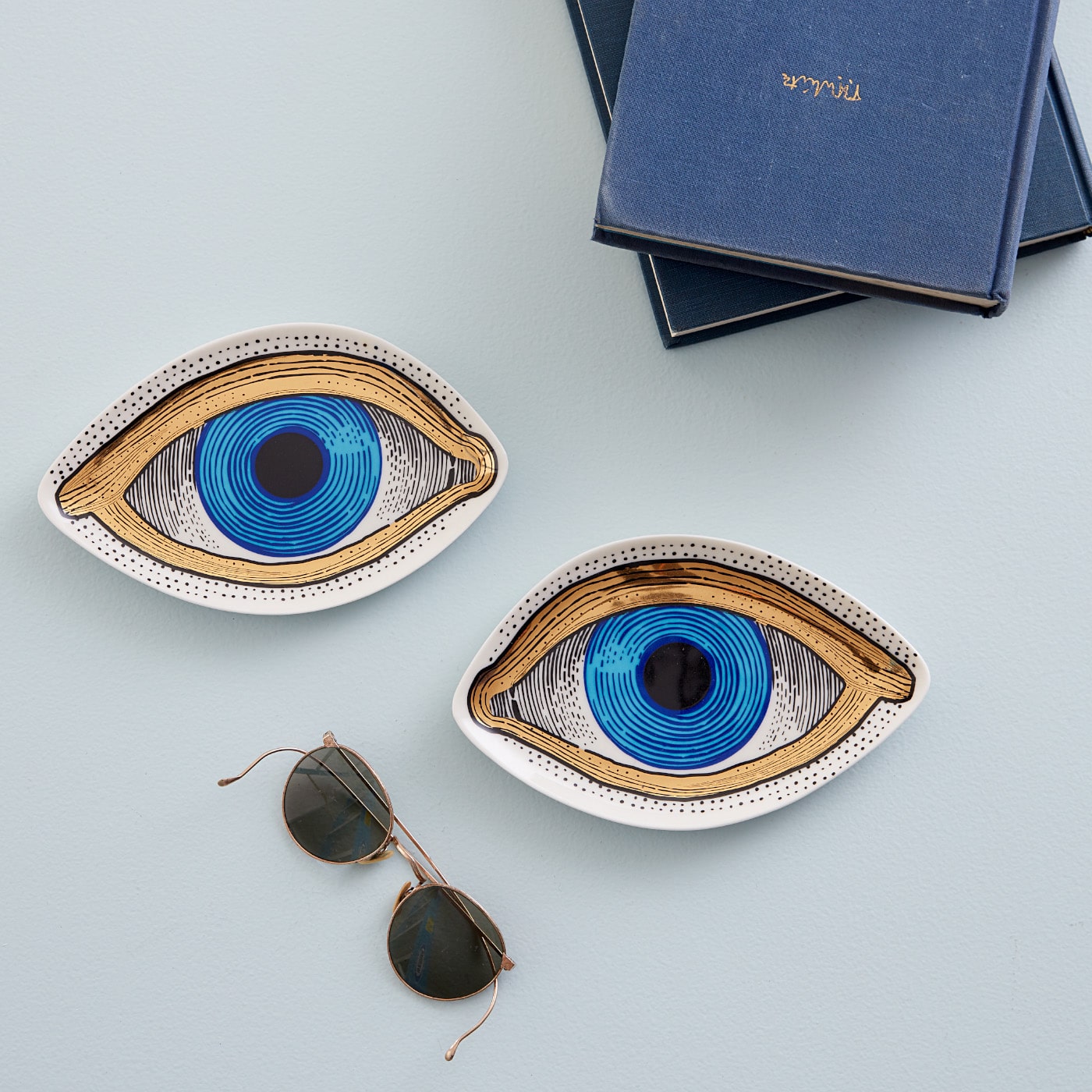 eye trinket trays - styled view