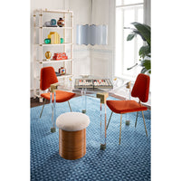 maxime dining chair varese persimmon velvet frame brass 2