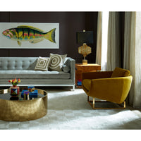 lampert grand sofa venice peacock pompidou pillows canaan accent table giant sputnik chandelier - styled view