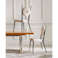 rondo dining chairs bond dining table - styled view