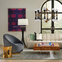 Paule Marrot Fuschia with Brigitte Sectional