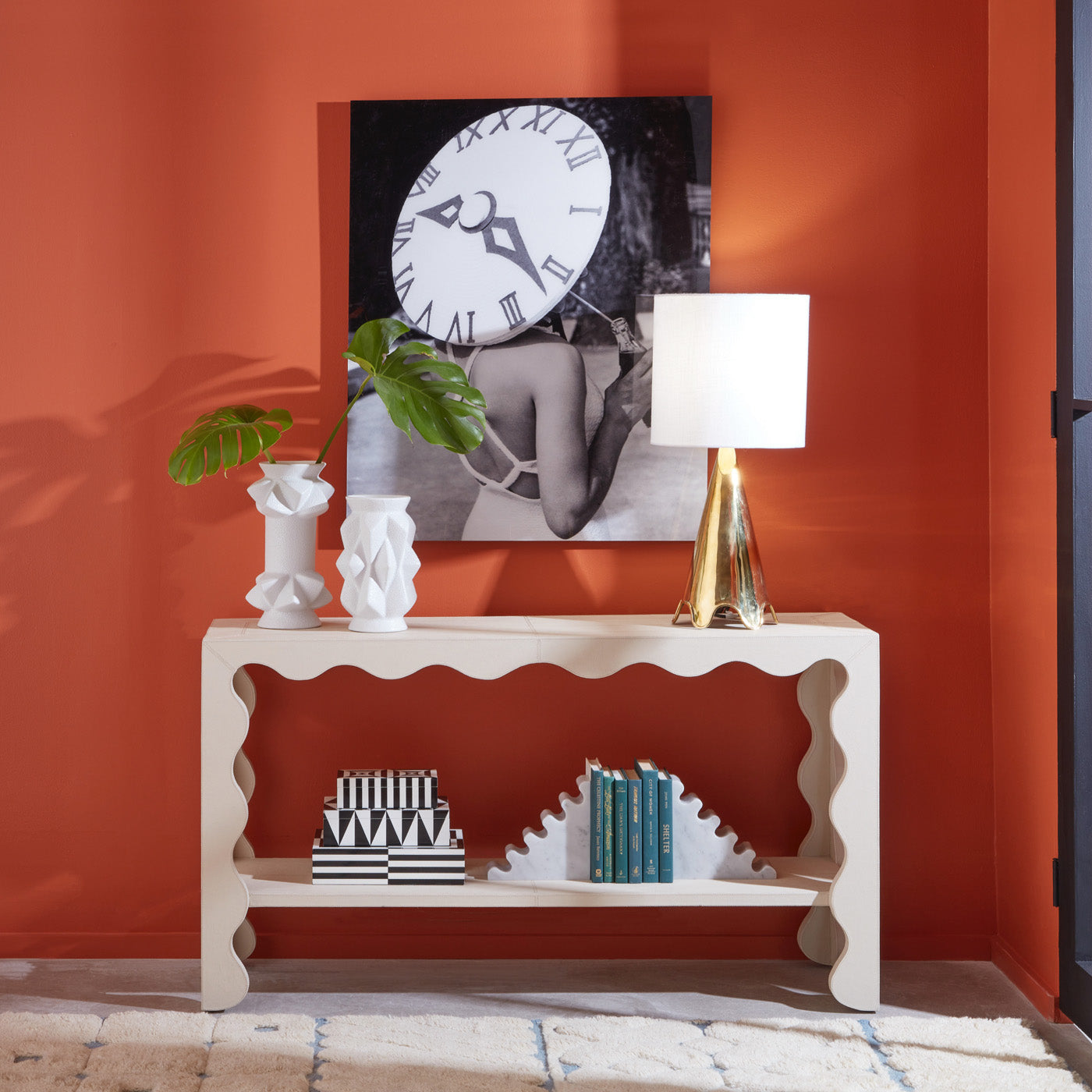 op art lacquer box collection - styled view