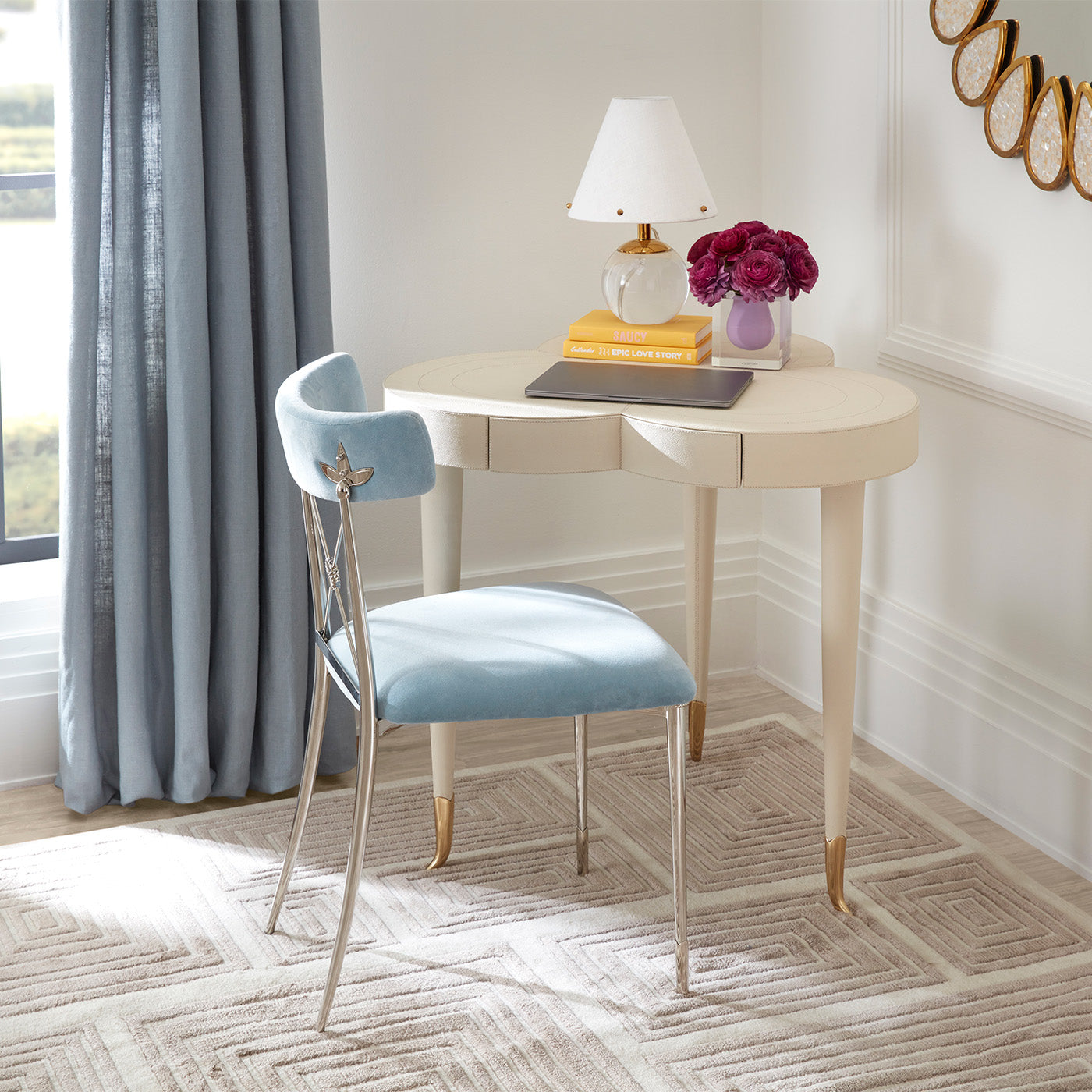 rider dining chairs rialto sky nixon dining table dining room - styled view