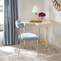 rider dining chairs rialto sky nixon dining table dining room - styled view