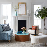 st. germain club chairs legume symmetry pillows - styled view