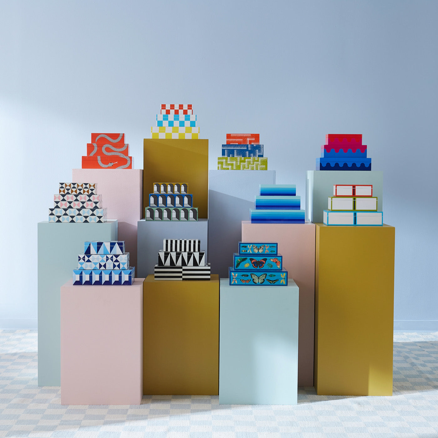 jonathan adler lacquer box collection - styled view