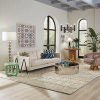 arcade pillows maxime sofa alphaville cocktail table - styled view