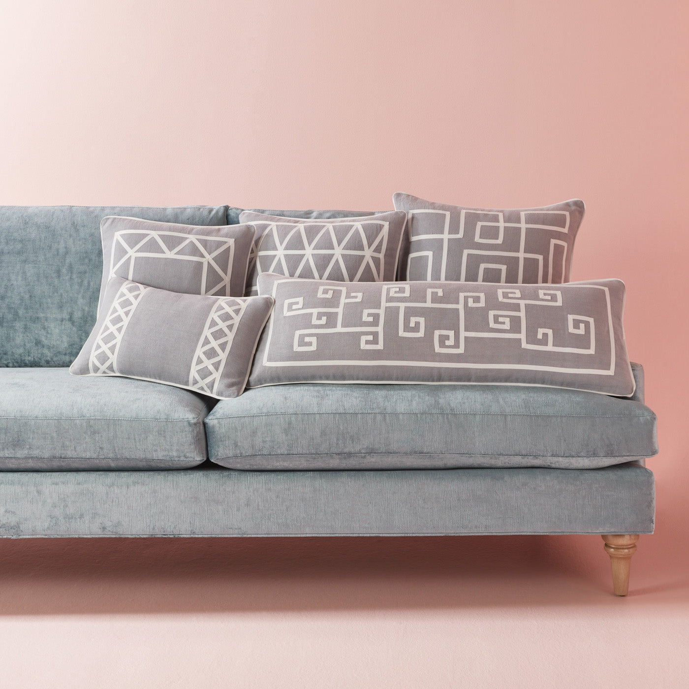 positano pillow collection - styled view