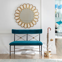 rider dining bench petals mirror snake serpent umbrella stand - styled view