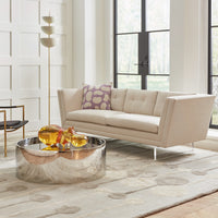 sebastian sofa alphaville cocktail table lisbon torchiere - styled view