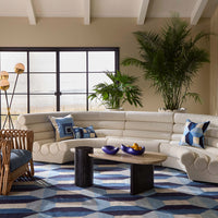 Futura Three-Piece U-Shape Sectional - styled view