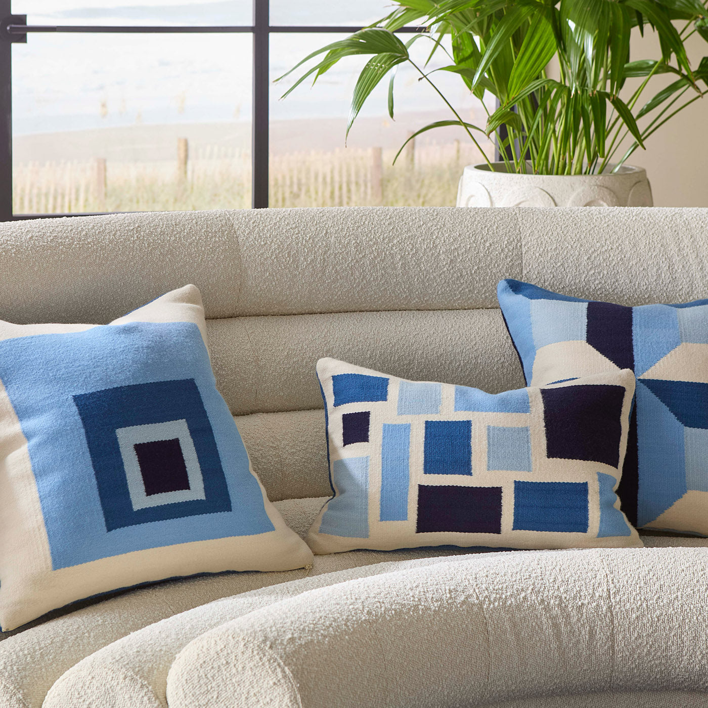 Pop Sorrento Pillow - reversible styled view