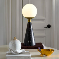 Brass Frog Bowl with Apex Table Lamp