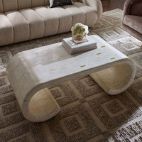 Casablanca Scroll Cocktail Table - styled view