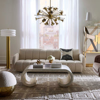 Casablanca Scroll Cocktail Table with Chambeige Bar
