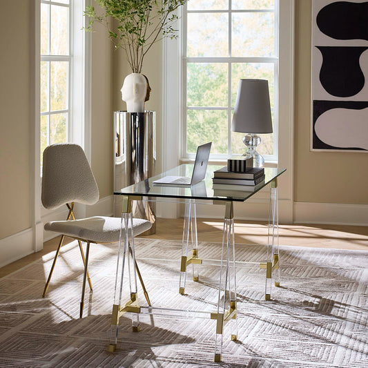 Jacques Trestle Desk - styled view