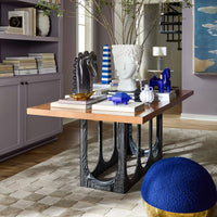 Cobalt Horse Bowl on Coliseum Table