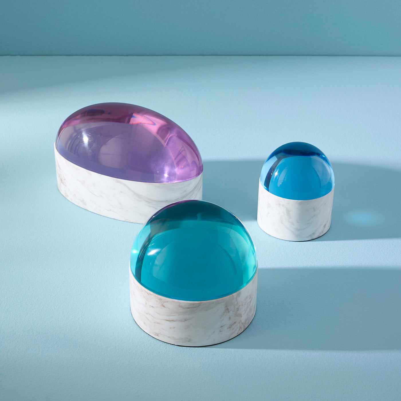 Globo Medium Box in Marble and Acrylic | Jonathan Adler