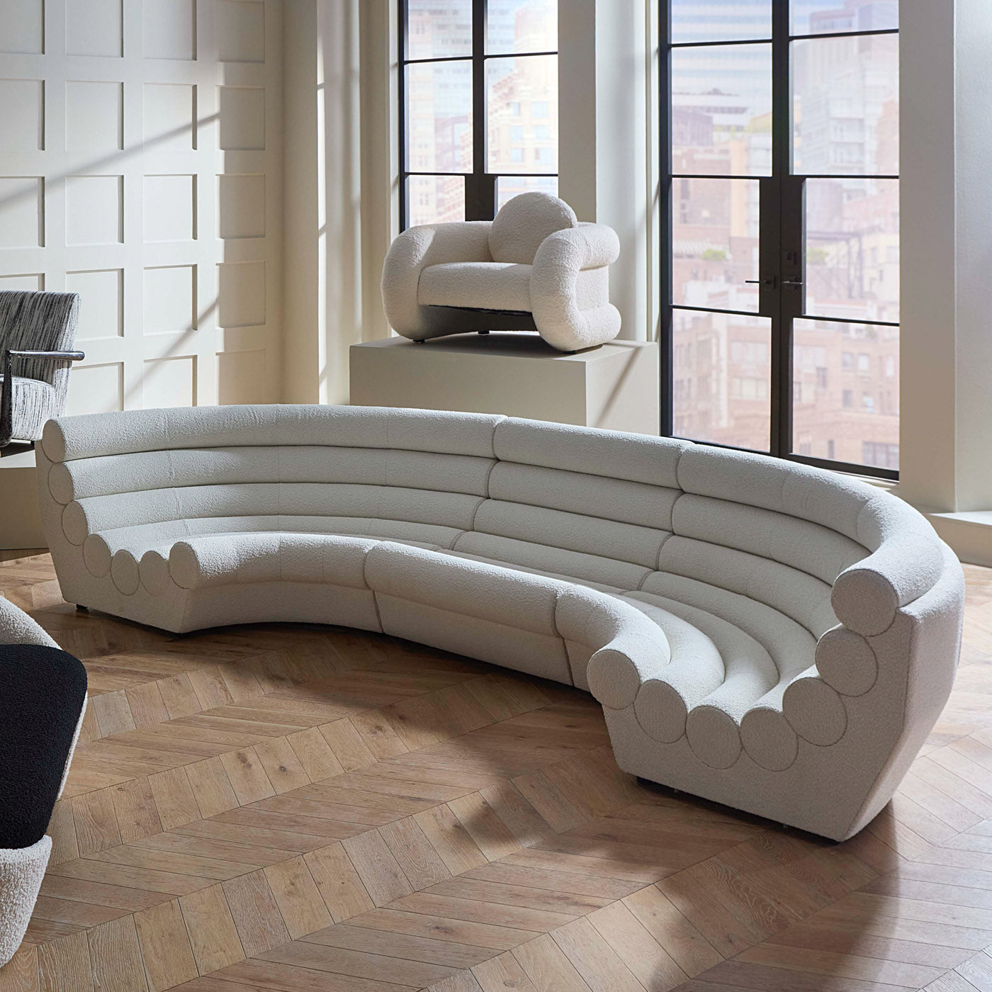 Futura Slipper Chair in Polyester | Jonathan Adler