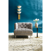 lisbon sconces channing desk maxime dining chair home office - styled view