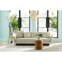 bellport pendant wright sofa riviera accent table - styled view