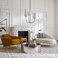 ether chaise alphaville cocktail table beaumont lounge chair - styled view