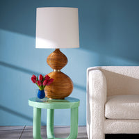 riviera table lamp pompidou accent table - styled view