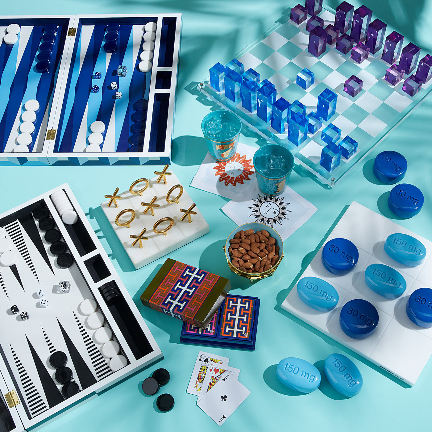 Full Dose Acrylic Tic-Tac-Toe Set - games group view