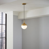 Small Rio Pendant Brass - styled view