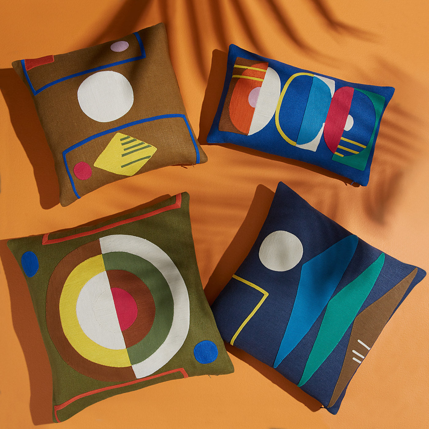 Monterey Triangles Pillow - group view