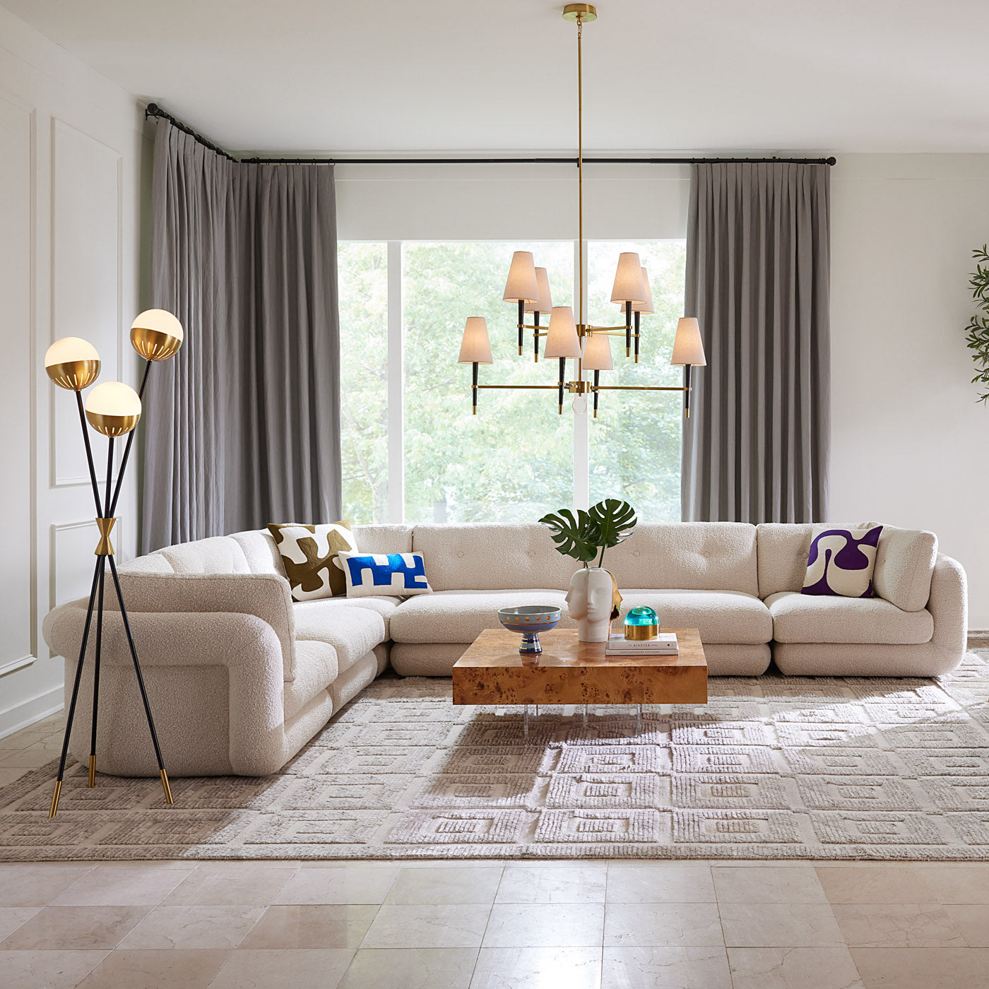 Pompidou Modular Sectional 6PC - styled