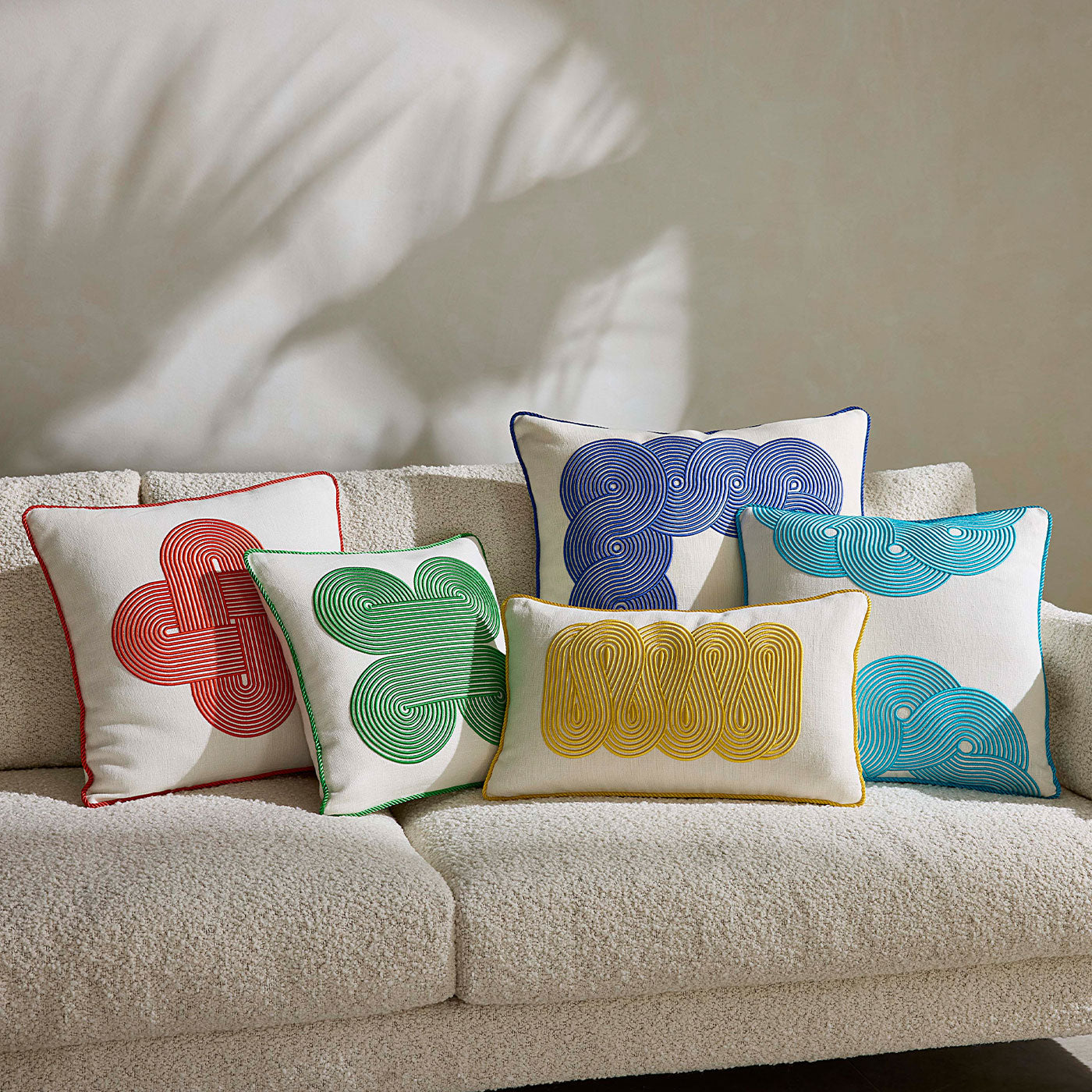 Pompidou Cobalt Border Pillow - collection view