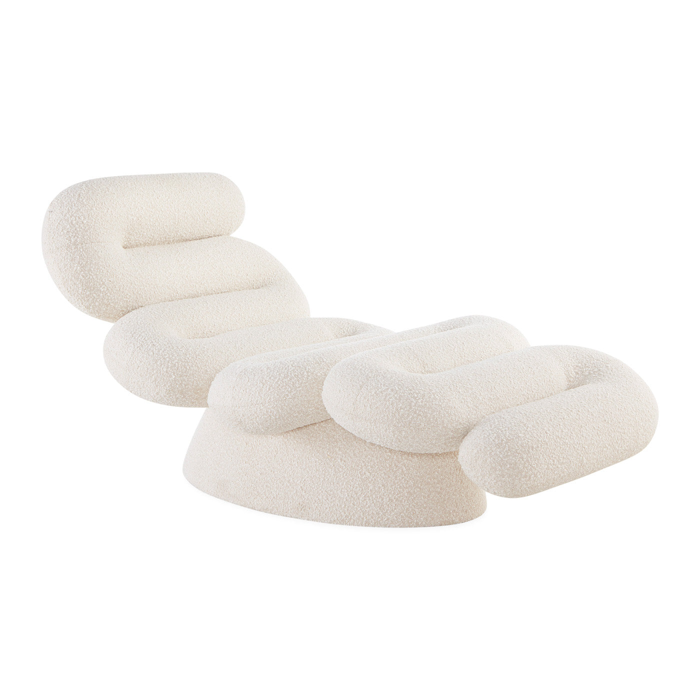 Serpentine Chaise Olympus Oatmeal - front view