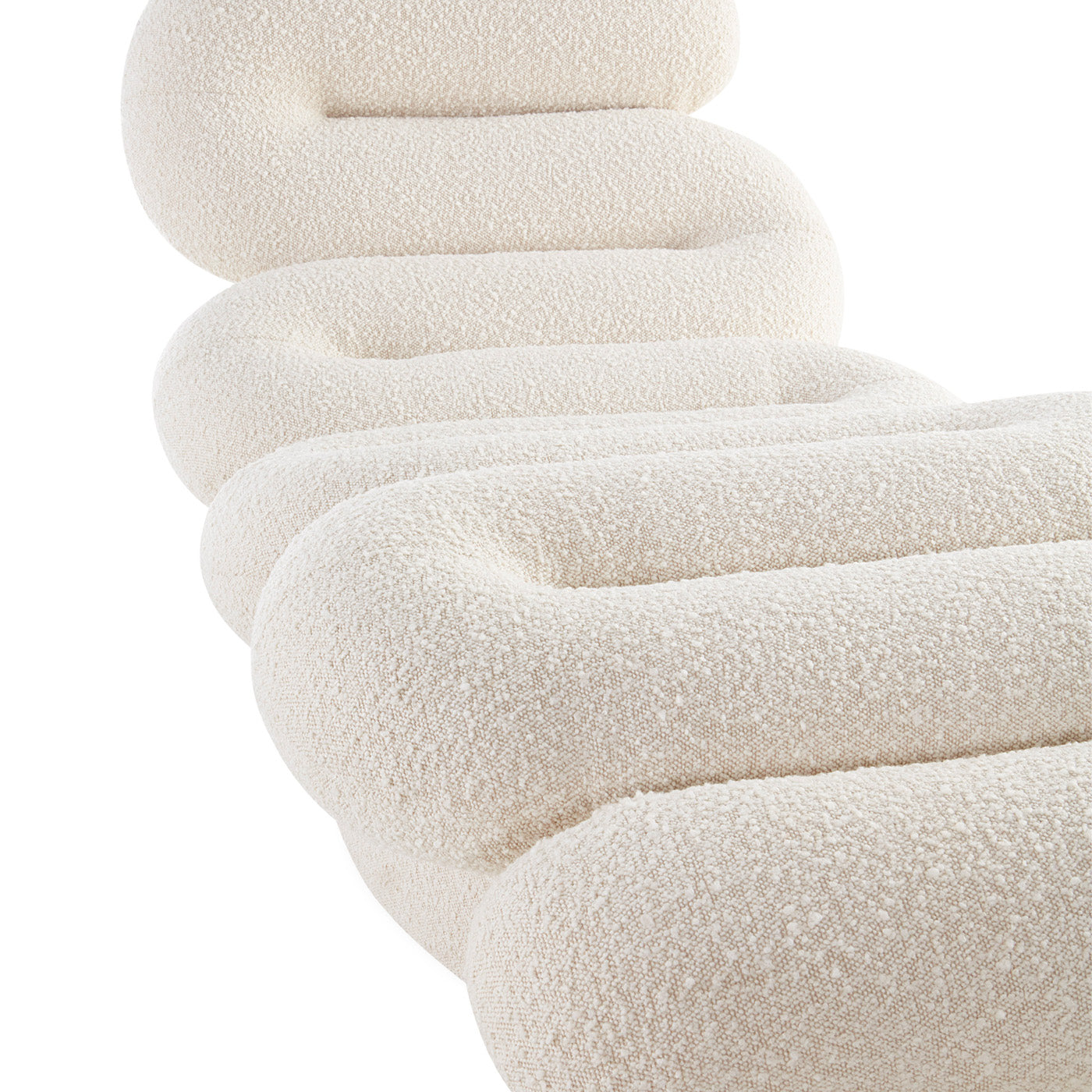 Serpentine Chaise in Boucle Upholstery | Jonathan Adler