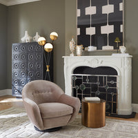 Stockholm Swivel Chair Ponti Mushroom - styled view