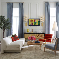 Sunset Armless Sofa - angle view
