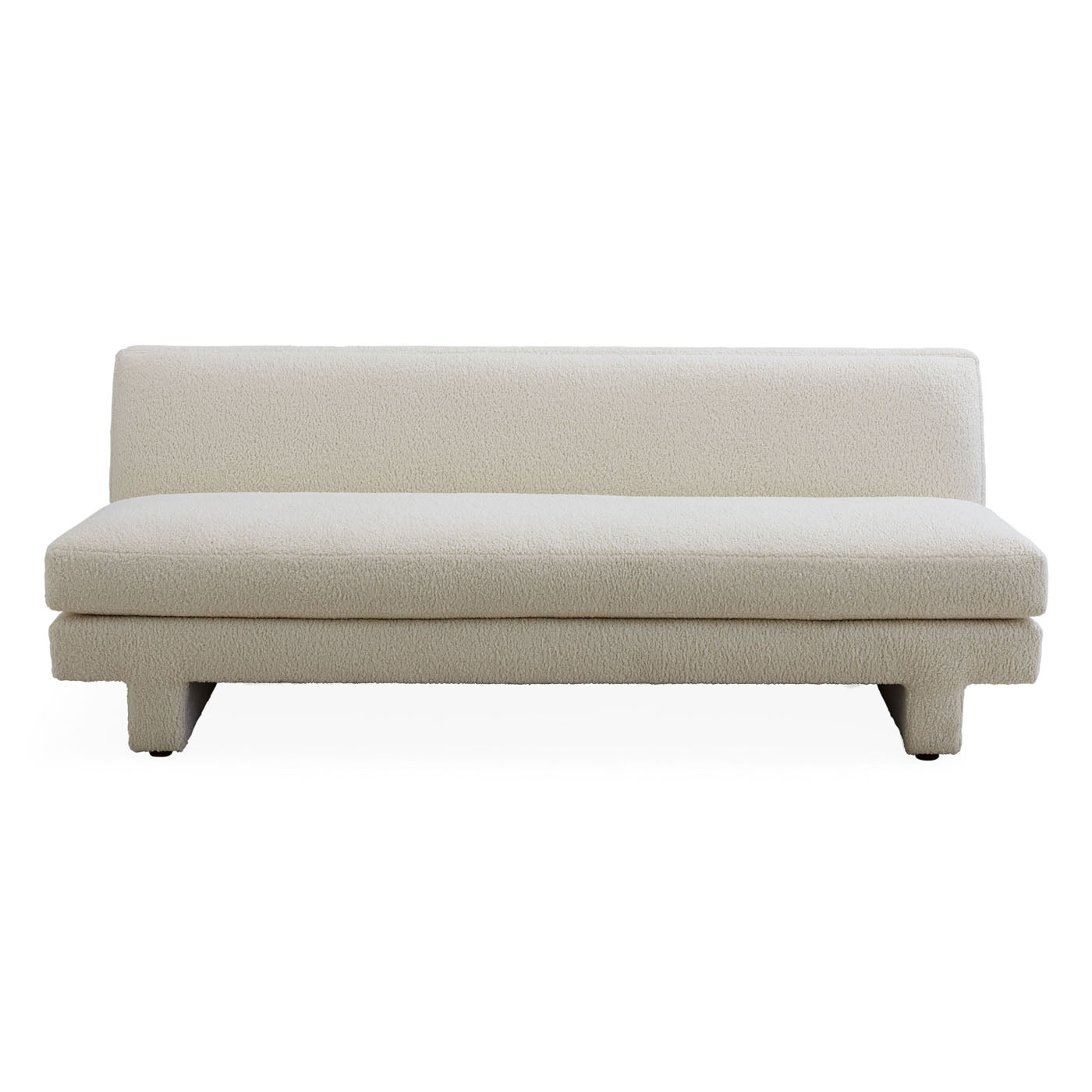 Sunset Armless Sofa - styled view