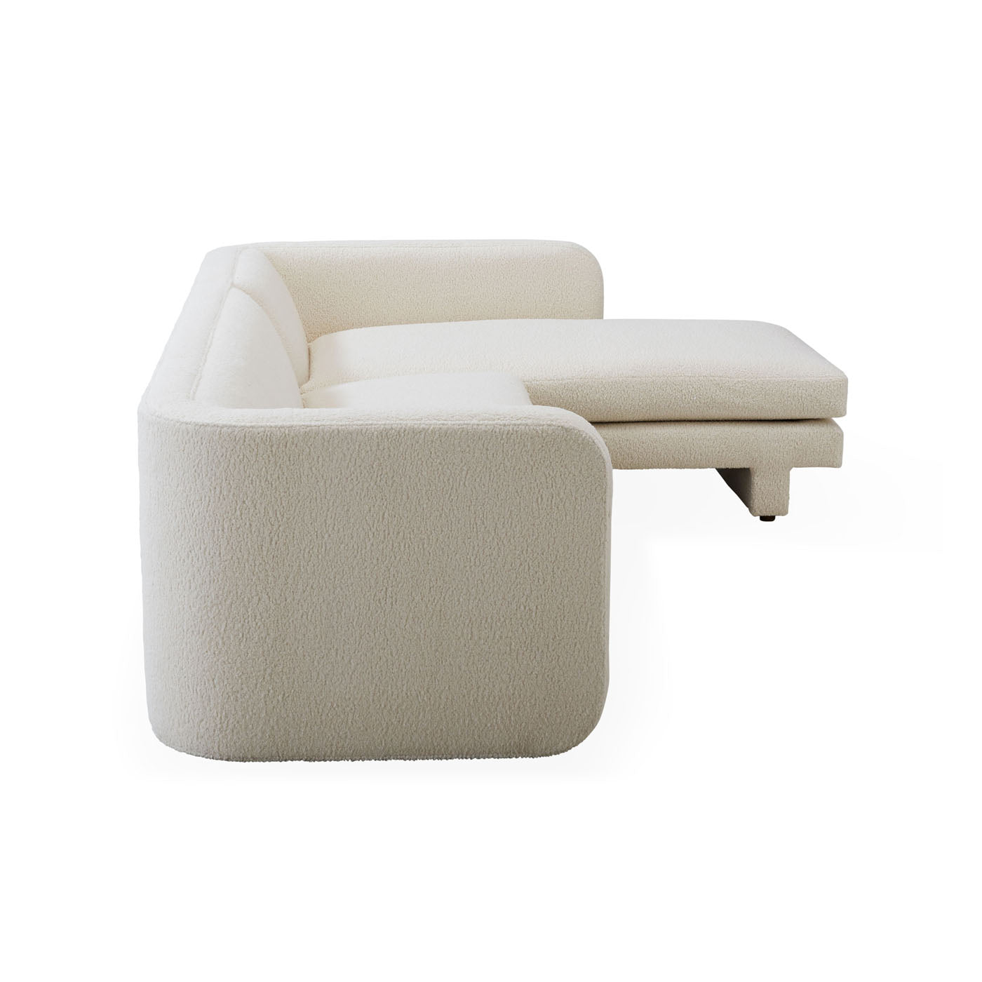 sunset sectional right arm facing - back view