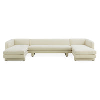 Sunset U Shaped Sectional - styled view
