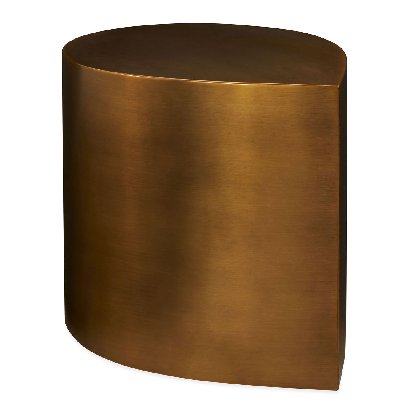 teardrop table antiqued brass - angle view 7