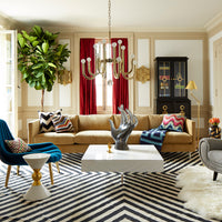 topanga four-seater sofa living room - styled view